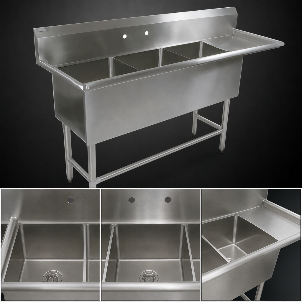 Three-Compartment Sink Layout