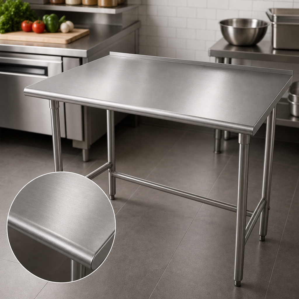 16-Gauge 304 Stainless Steel Top