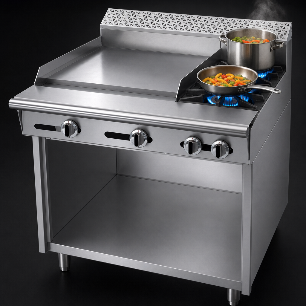 Two 35,000 BTU Open Burners