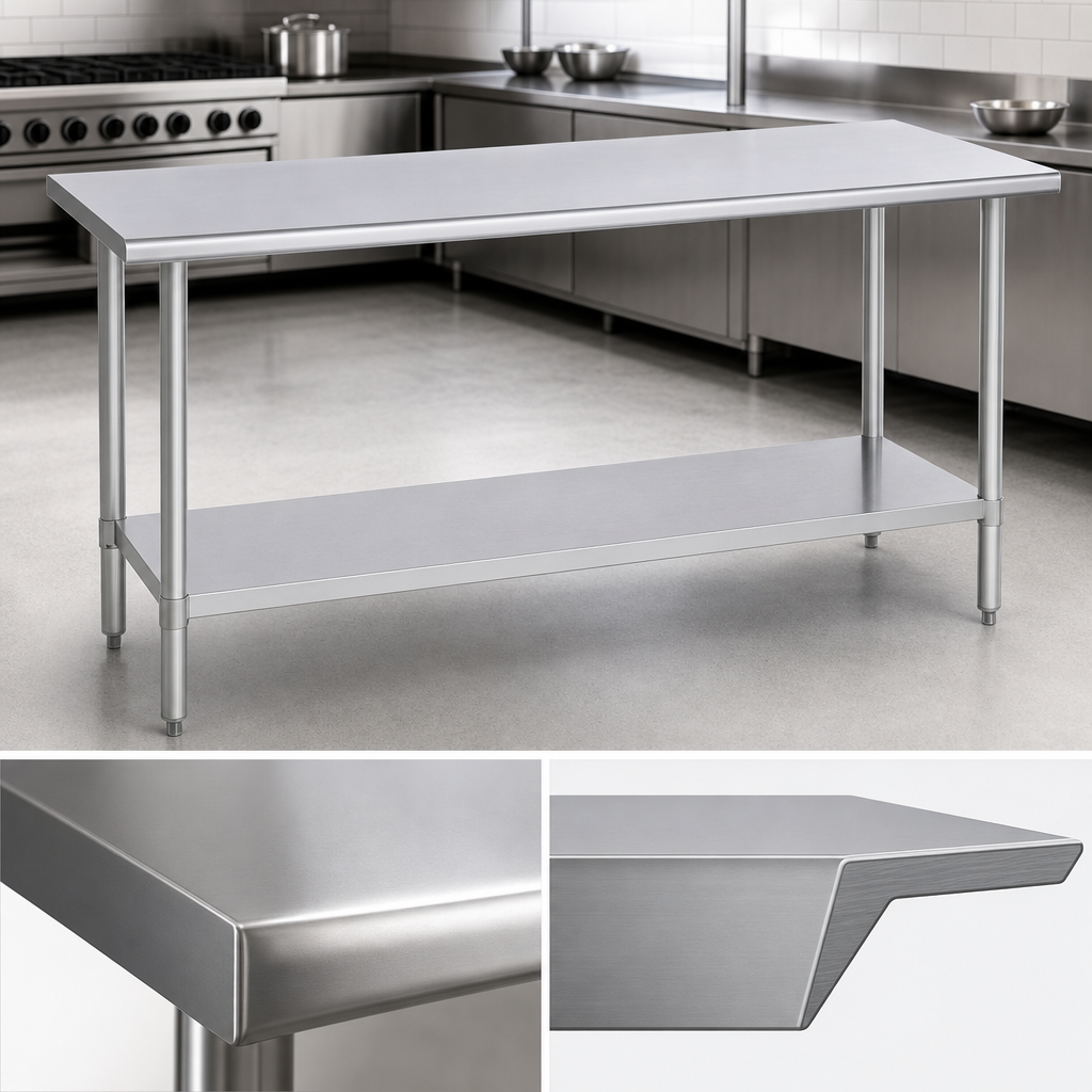 16-Gauge Stainless Steel Top