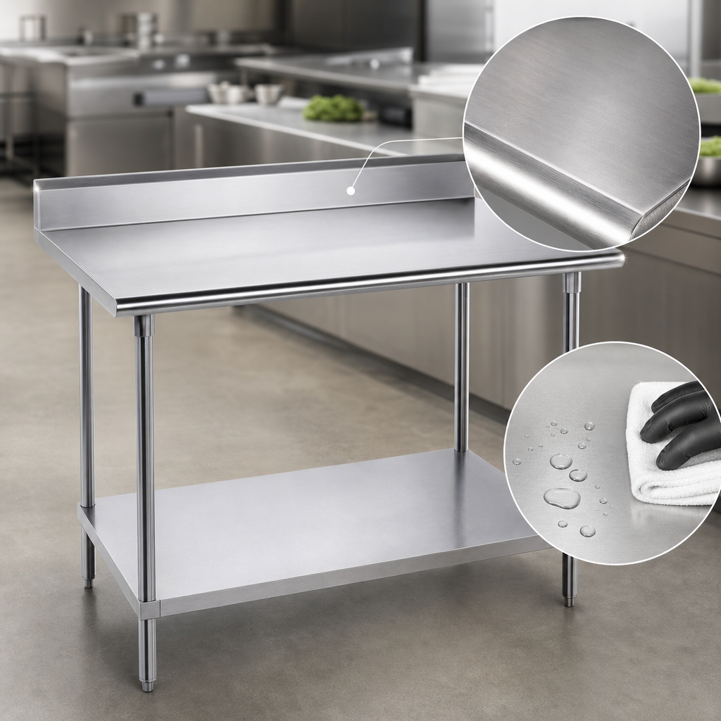 16-Gauge 304 Stainless Steel Top
