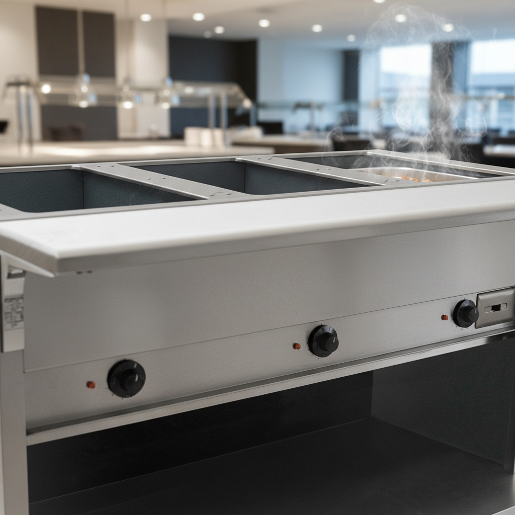 This image highlights the convenient, recessed individual thermostatic controls for precise temperature management and energy efficiency across all six wells.