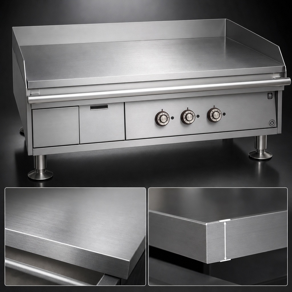 1-Inch Polished Griddle Plate