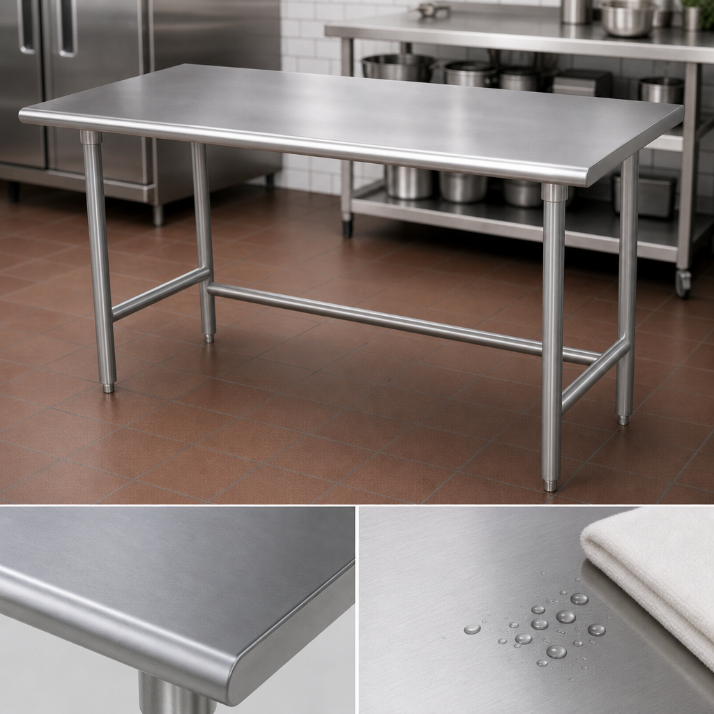 14-Gauge 304 Stainless Steel Top
