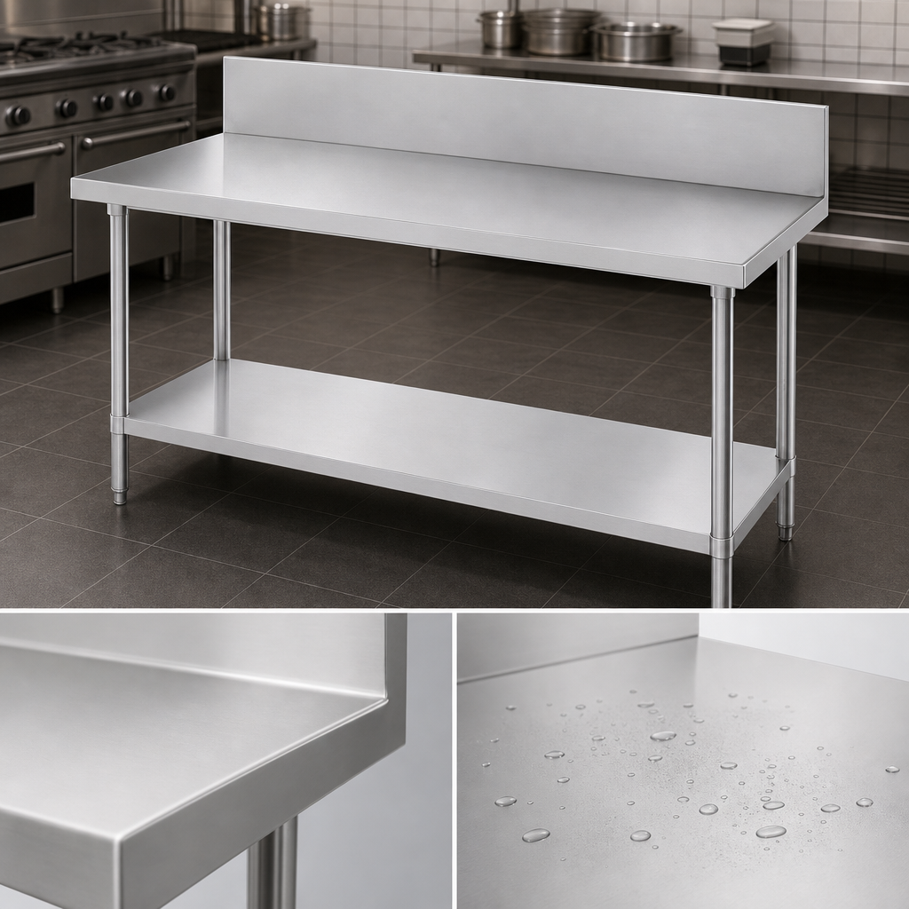 14-Gauge 304 Stainless Steel Top