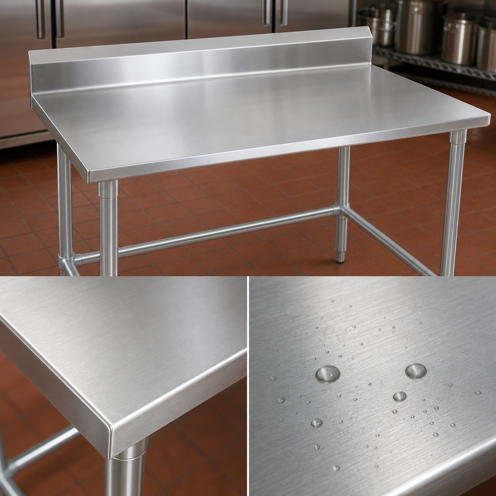 16-Gauge 300-Series Stainless Steel Top