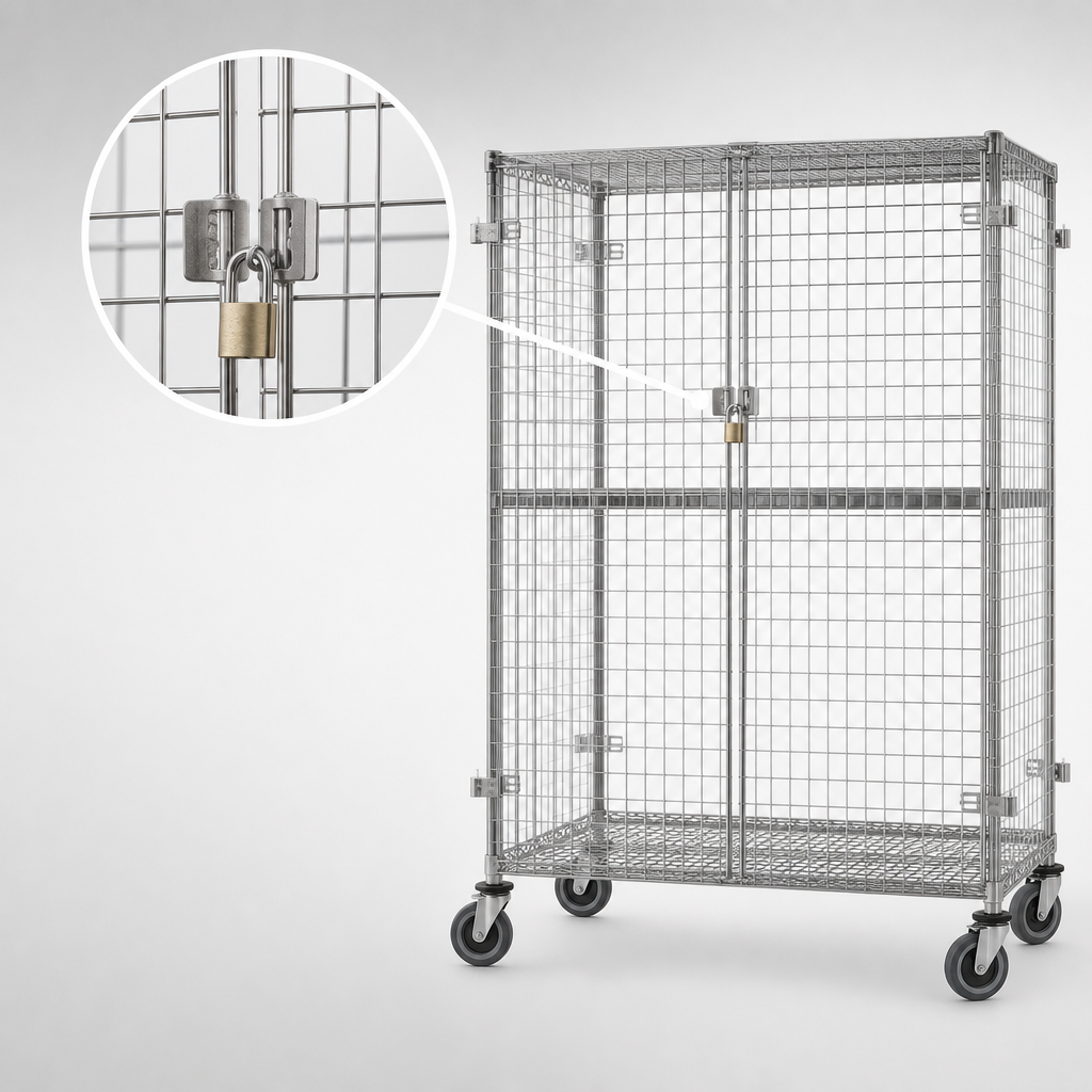 Padlockable Dual Doors
