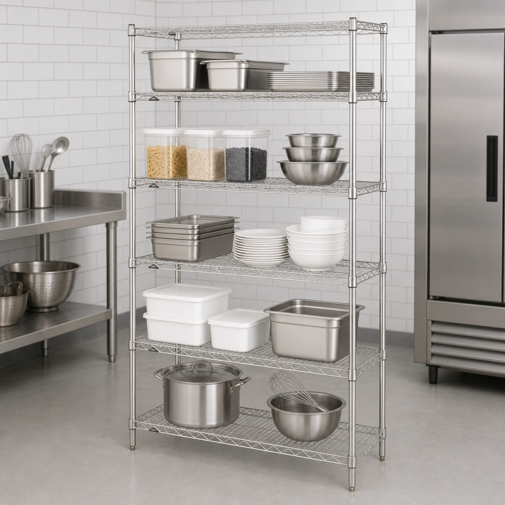 Five Wire Shelves