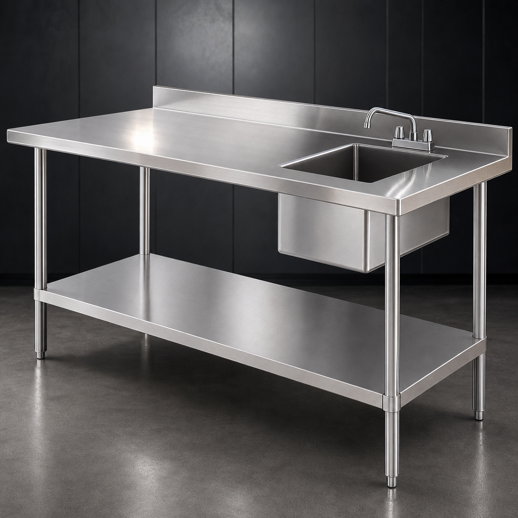 16-Gauge 304 Stainless Steel Top