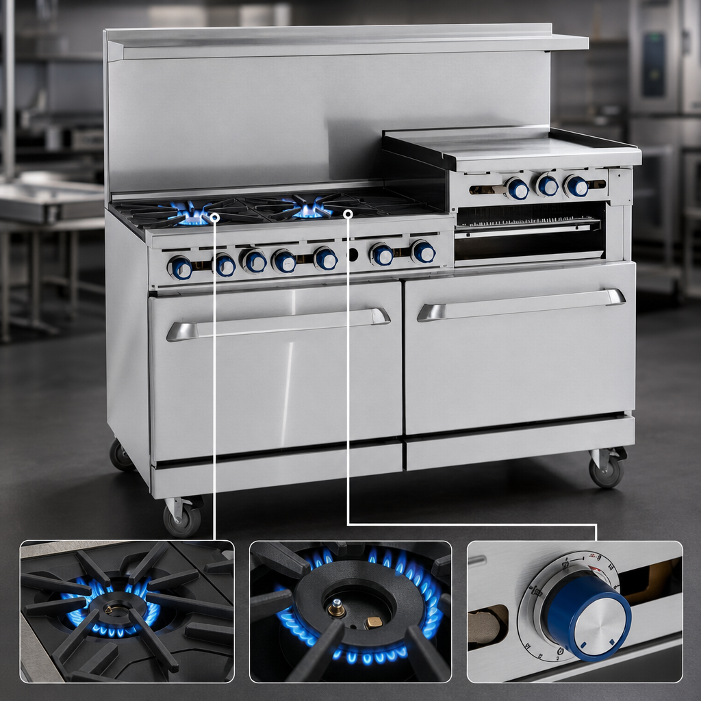 Two Open Burners
