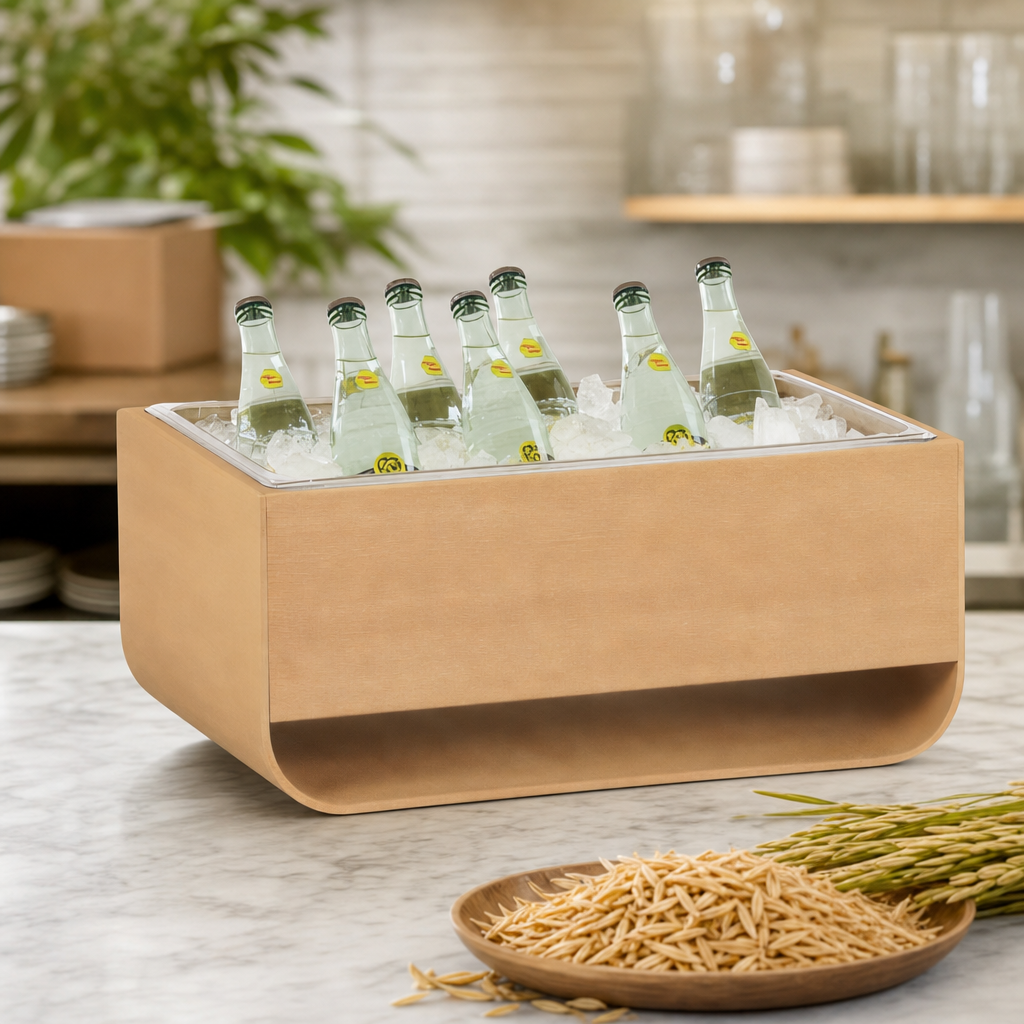 Upcycled Rice Hulls Construction