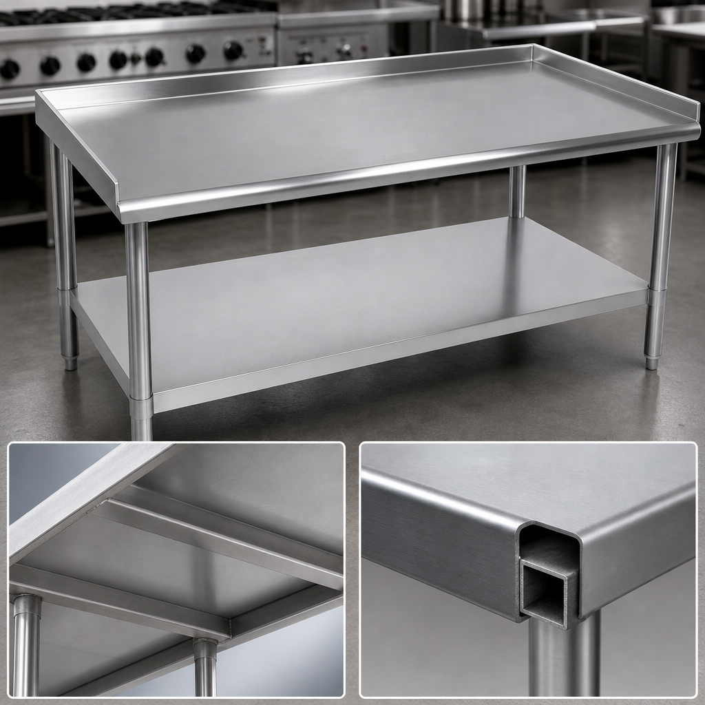 Reinforced Stainless Steel Top