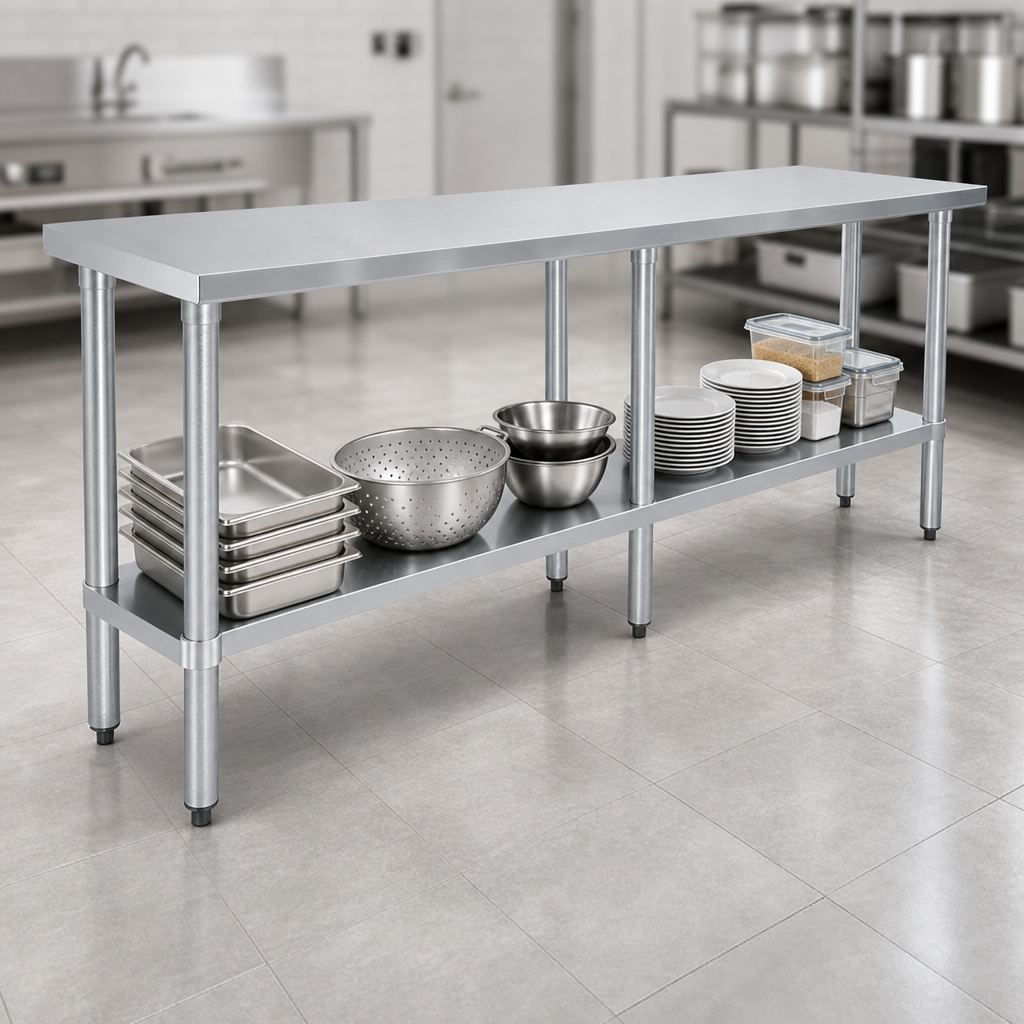 Galvanized Legs and Undershelf