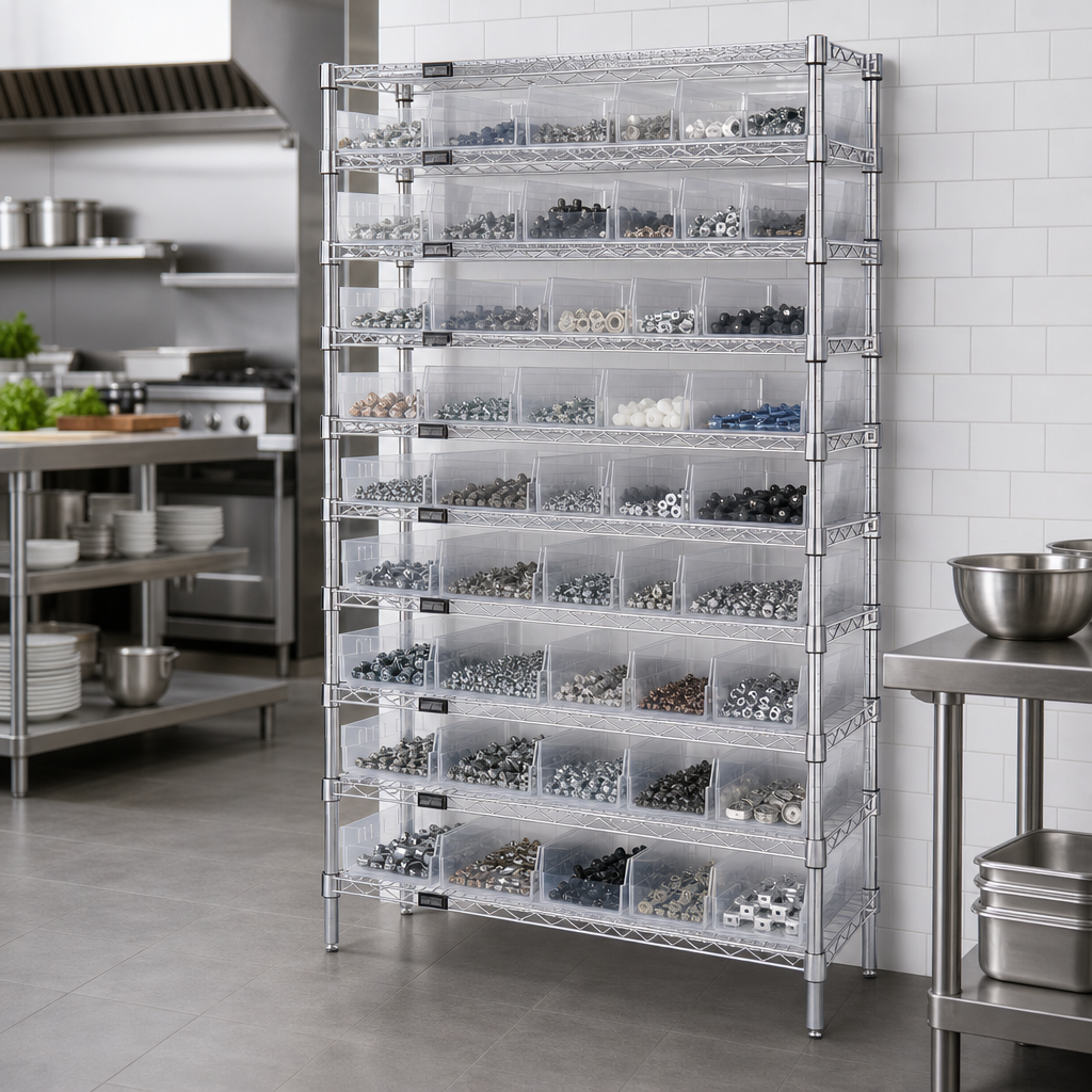 Includes Clear Bins