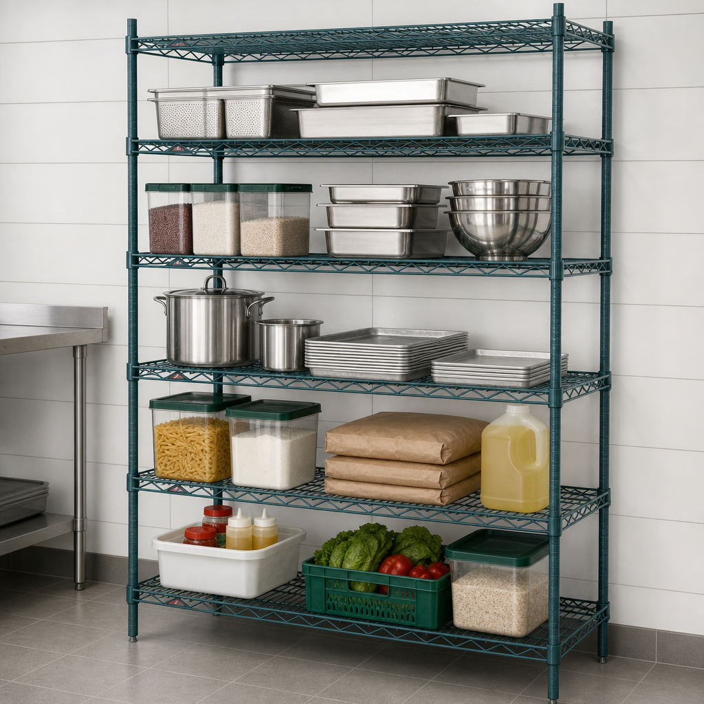 Five Wire Shelves