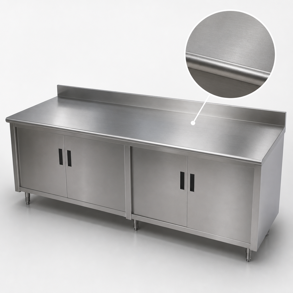 16-Gauge 304 Stainless Steel Top