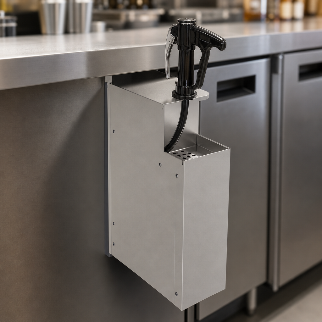 Built-In Soda Gun Holder