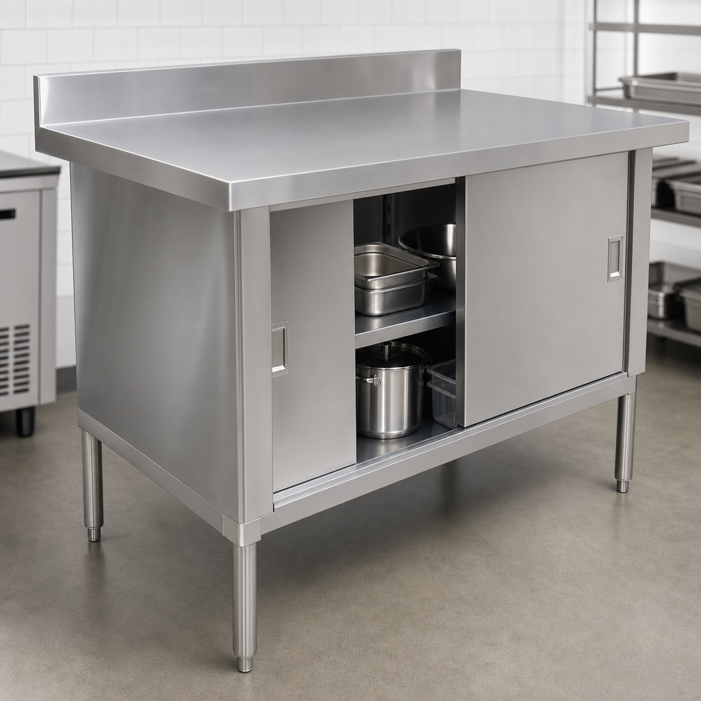 Cabinet Base with Sliding Doors