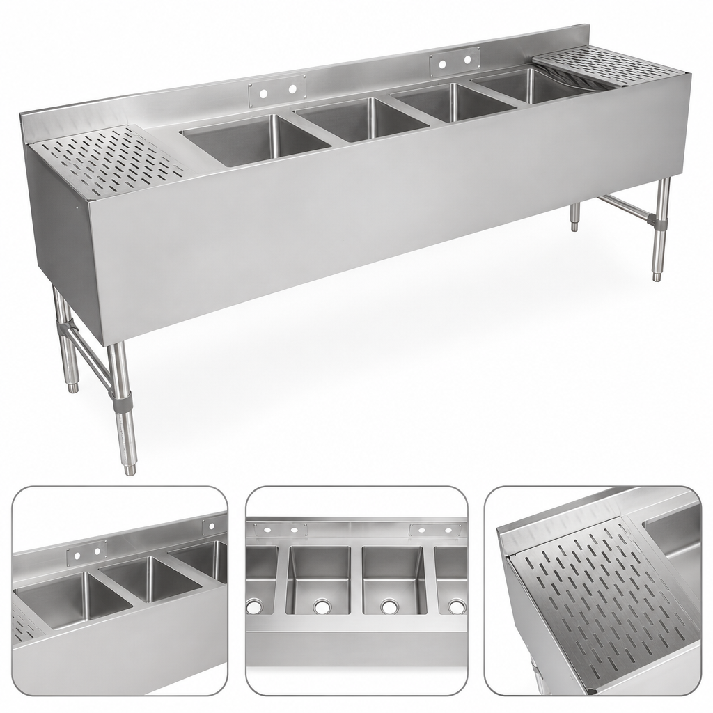 Four Compartment Sink Layout