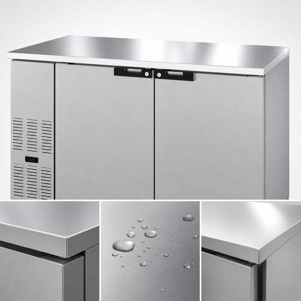 18-Gauge Stainless Steel Top