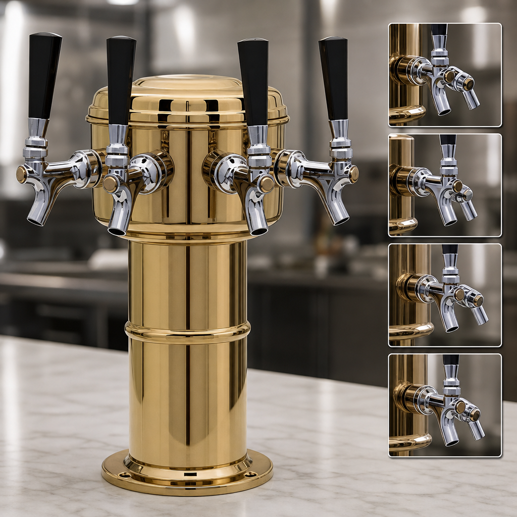 4 Stainless Steel Faucets