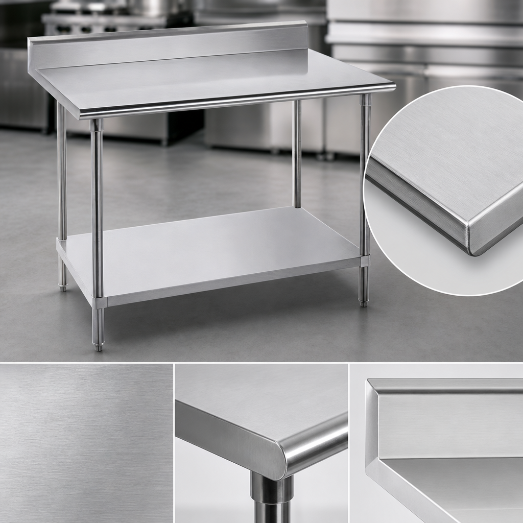 16 Gauge 304 Stainless Steel Top
