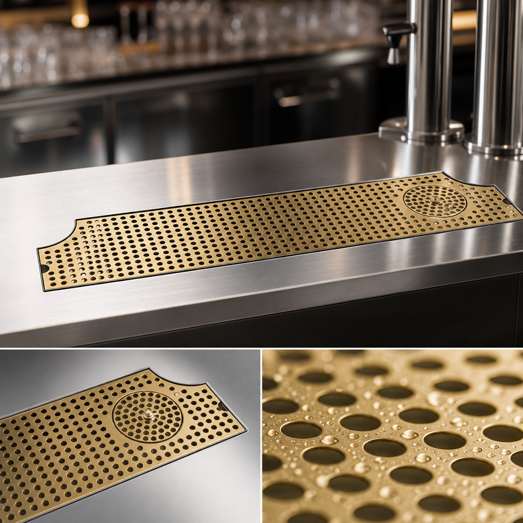 Perforated PVD Brass Screen