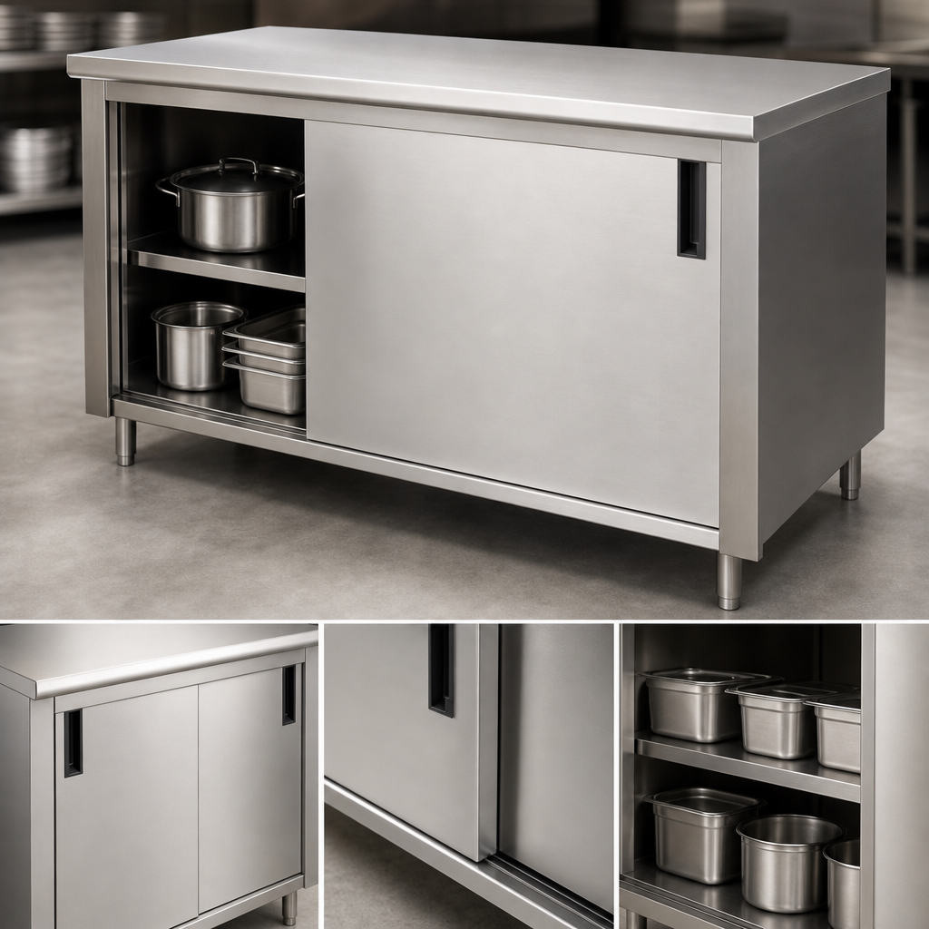 Cabinet Base with Sliding Doors