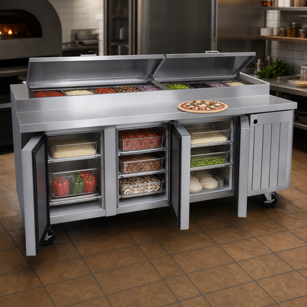 Three-Section Refrigerated Cabinet