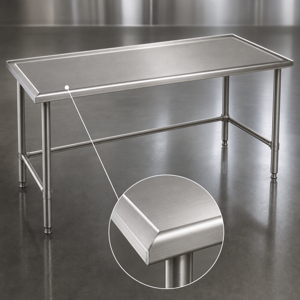 14-Gauge Stainless Steel Top