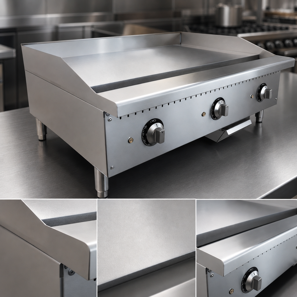 Chrome-Coated Griddle Plate