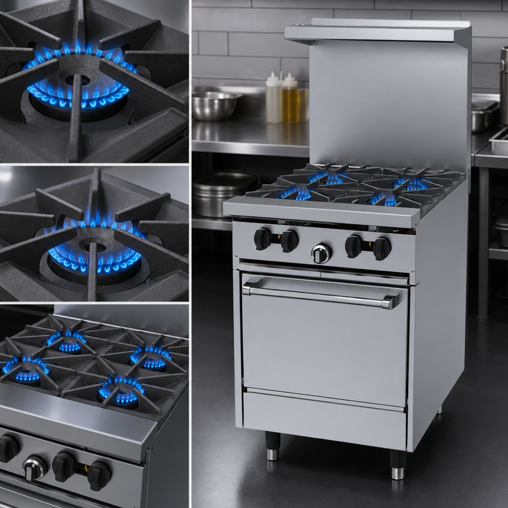 Four Open Burners