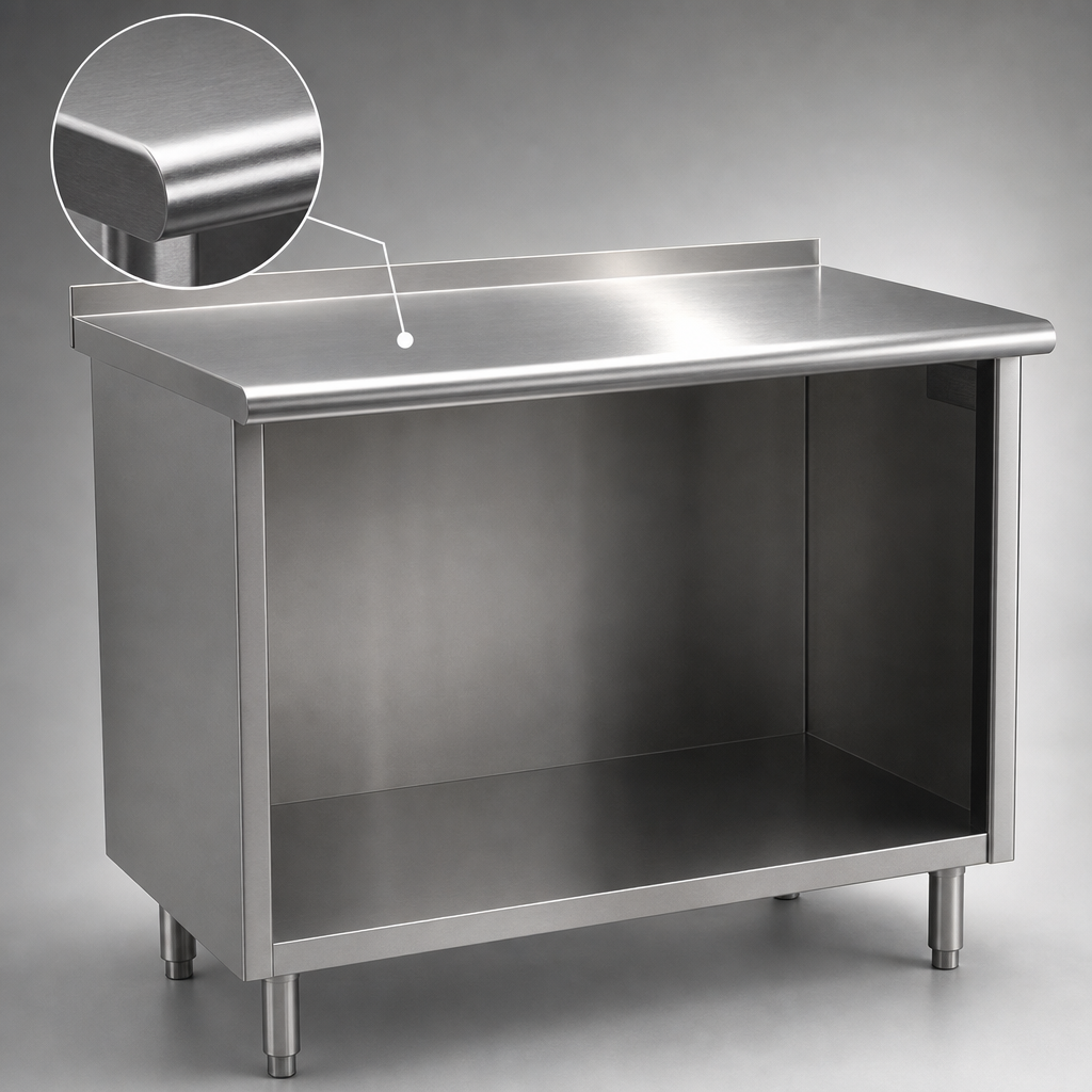 14-Gauge 304 Stainless Steel Top
