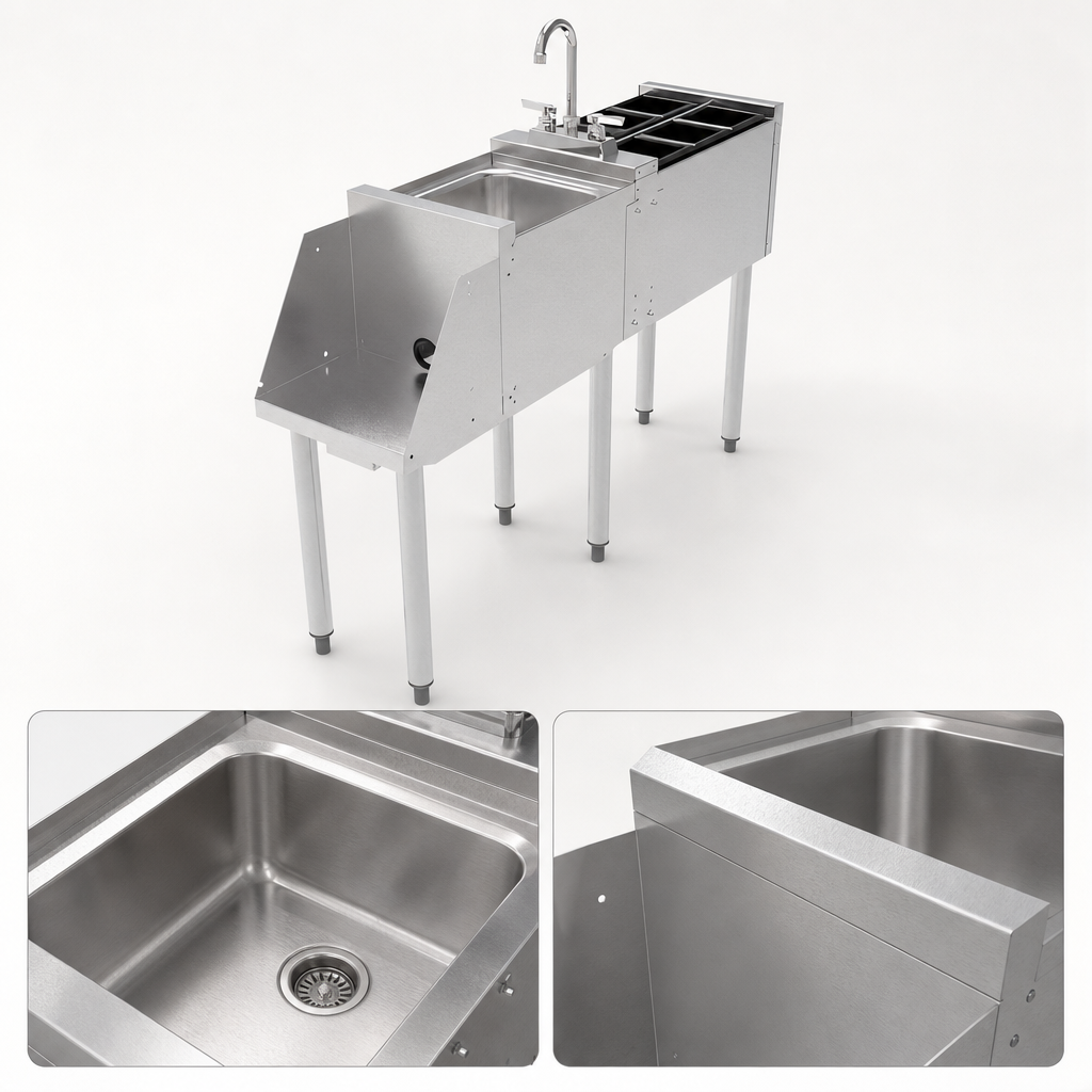 18-Gauge Stainless Steel Dump Sink