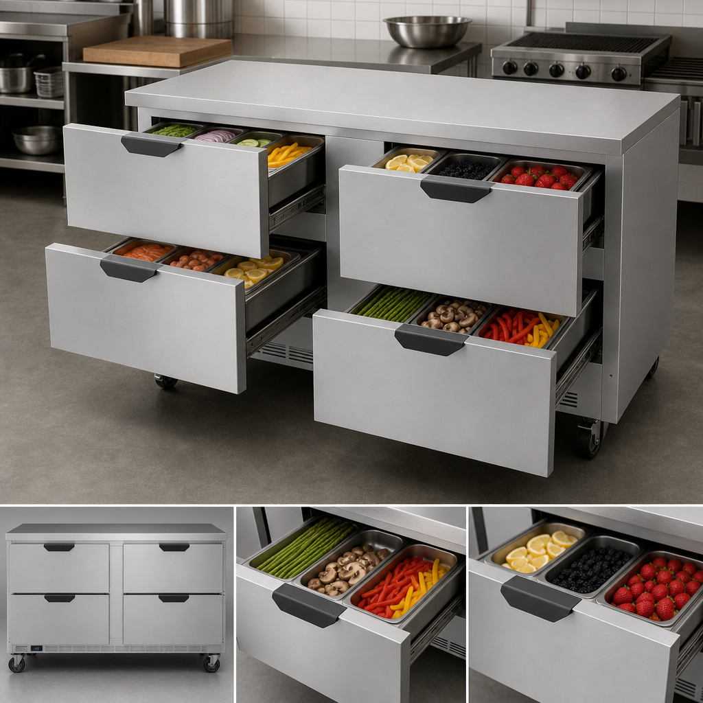 Four Pull-Out Drawers