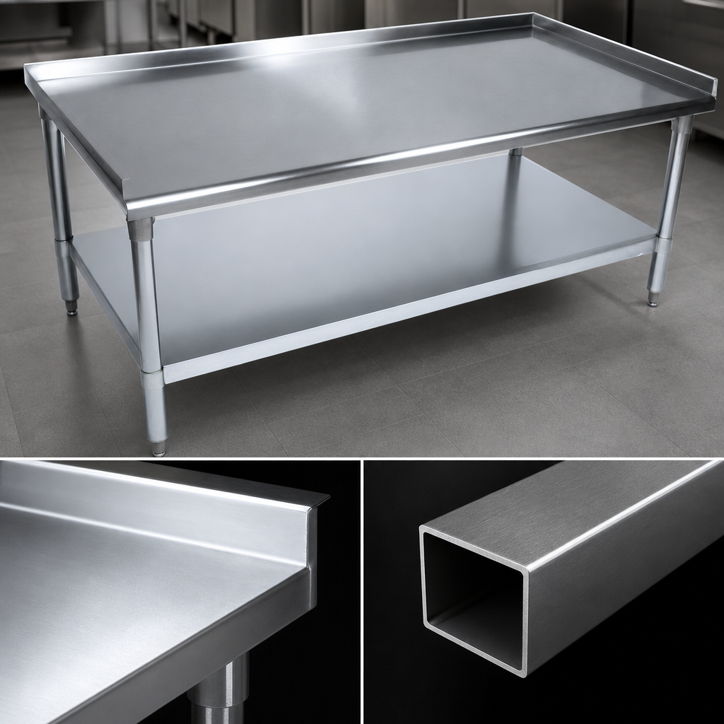 Reinforced Stainless Steel Top