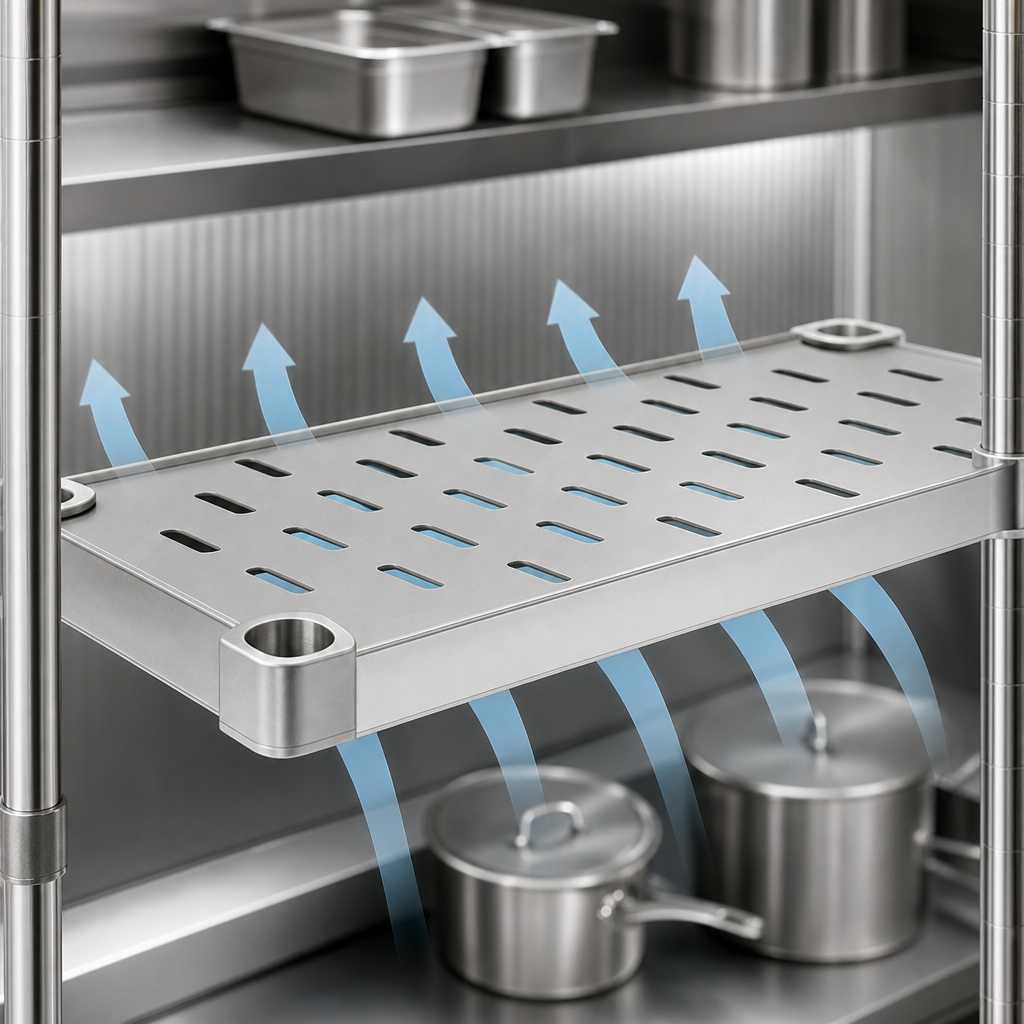 Louvered Shelf Surface