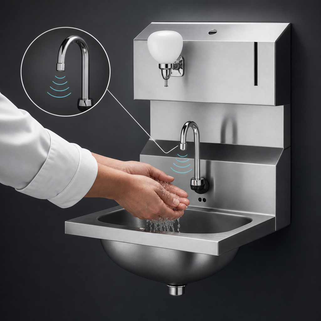 Battery-Powered Electronic Eye Gooseneck Spout