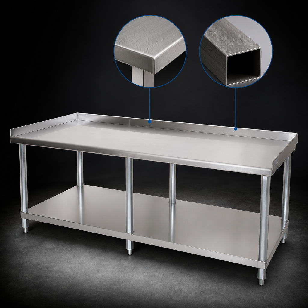Reinforced 18/430 Stainless Steel Top