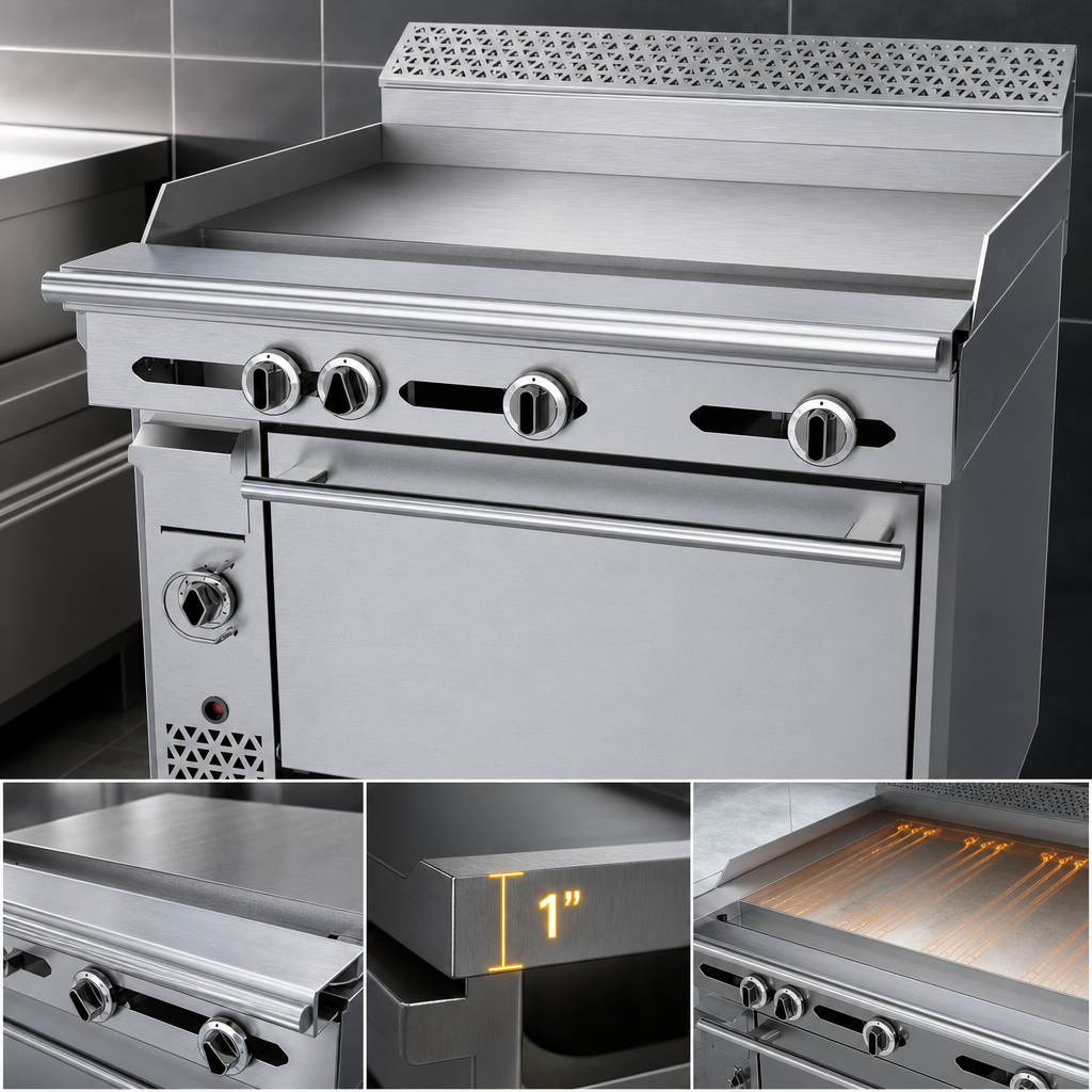 1-Inch Steel Plate Griddle