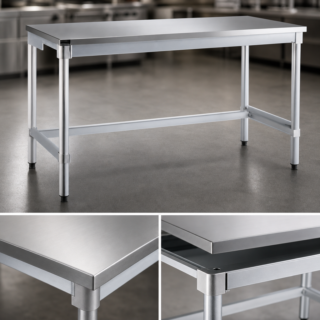 16-Gauge 304 Stainless Steel Top