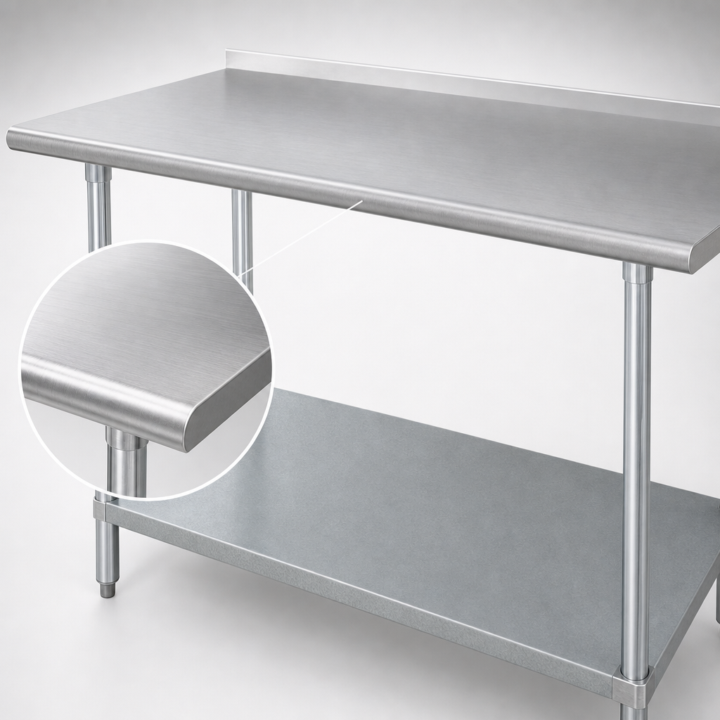 16 Gauge 304 Stainless Steel Top