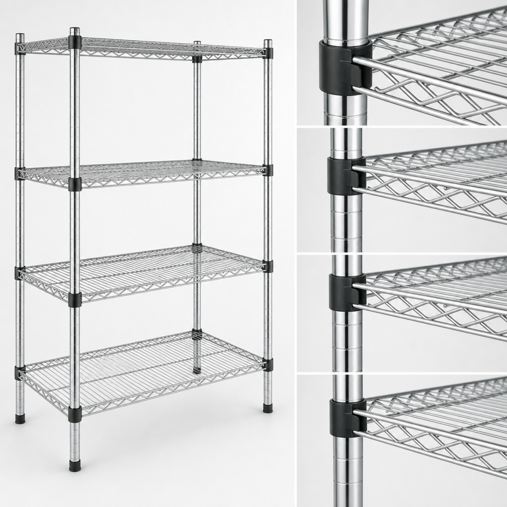 Quad-Adjust Shelf Design