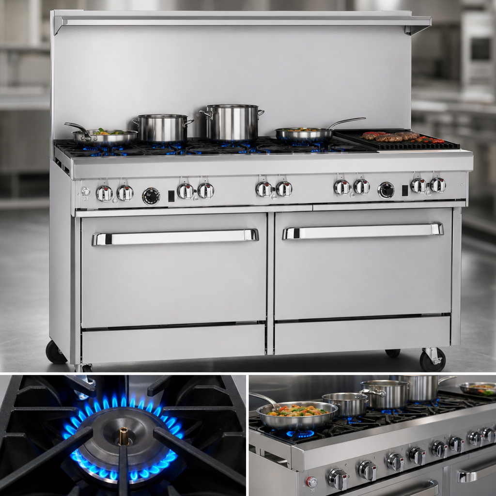 Six Non-Clog Burners