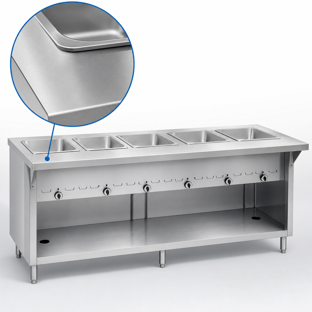Heavy-Duty Stainless Steel Top