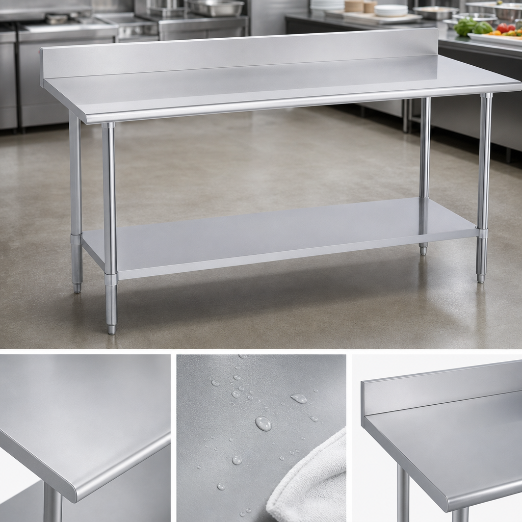 14-Gauge Stainless Steel Top