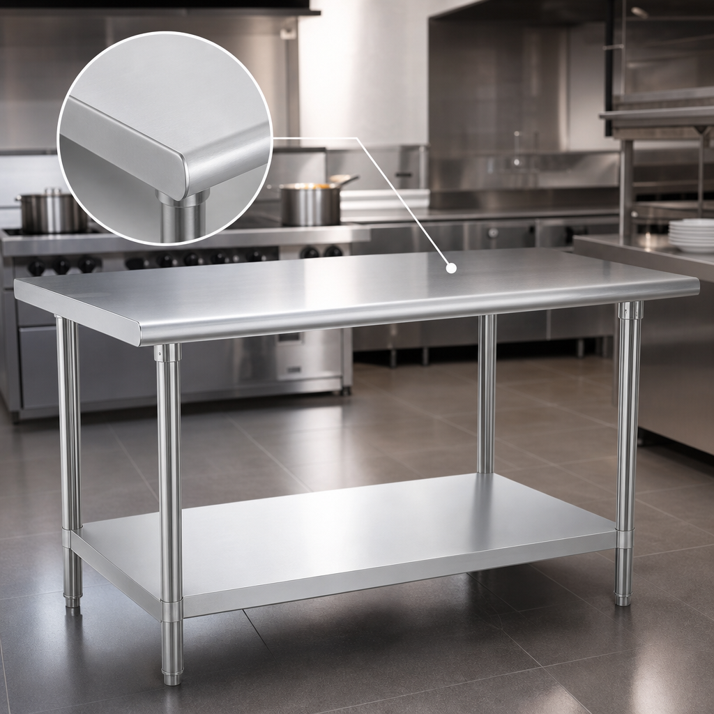 Reinforced Stainless Steel Top