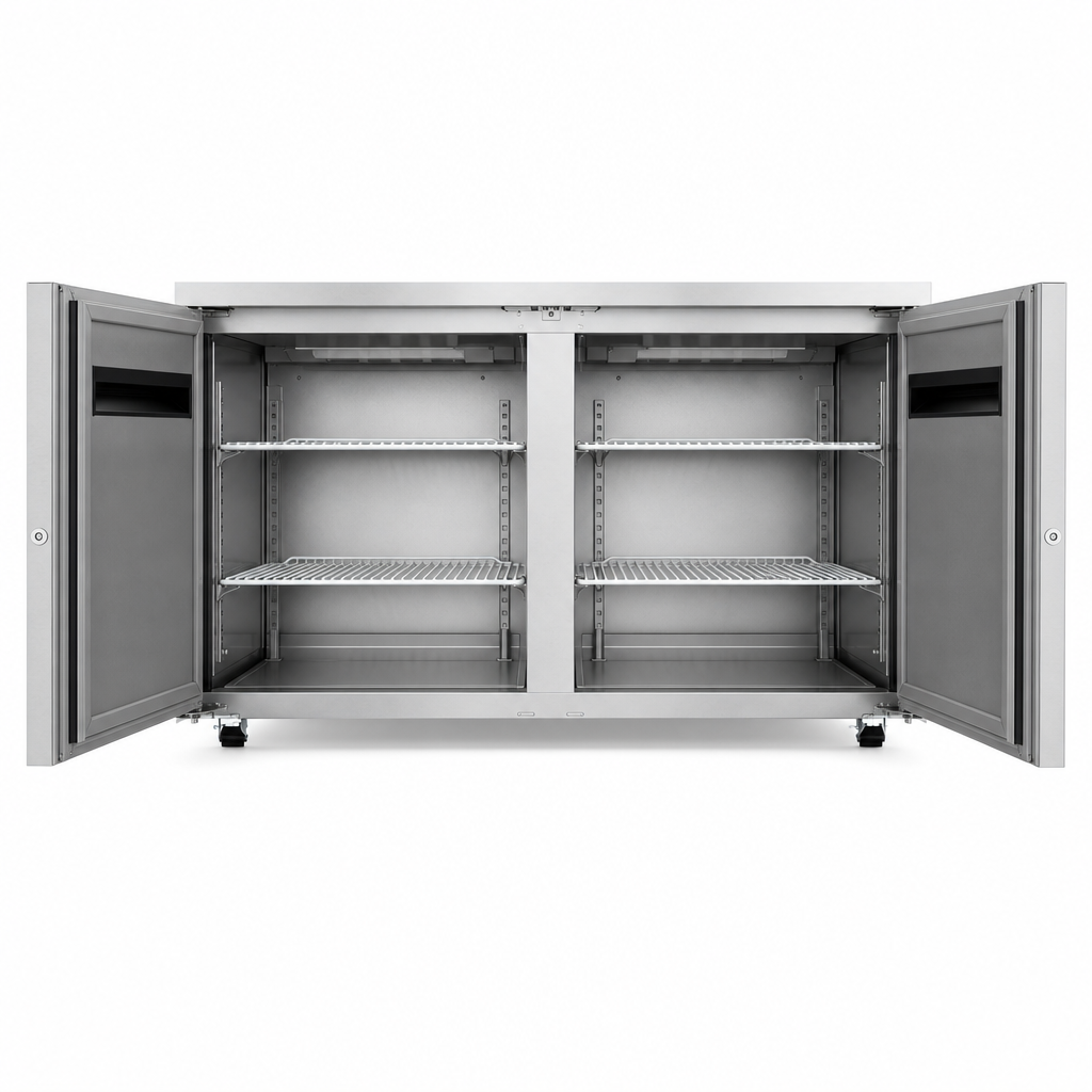 Two-Door, Two-Section Storage