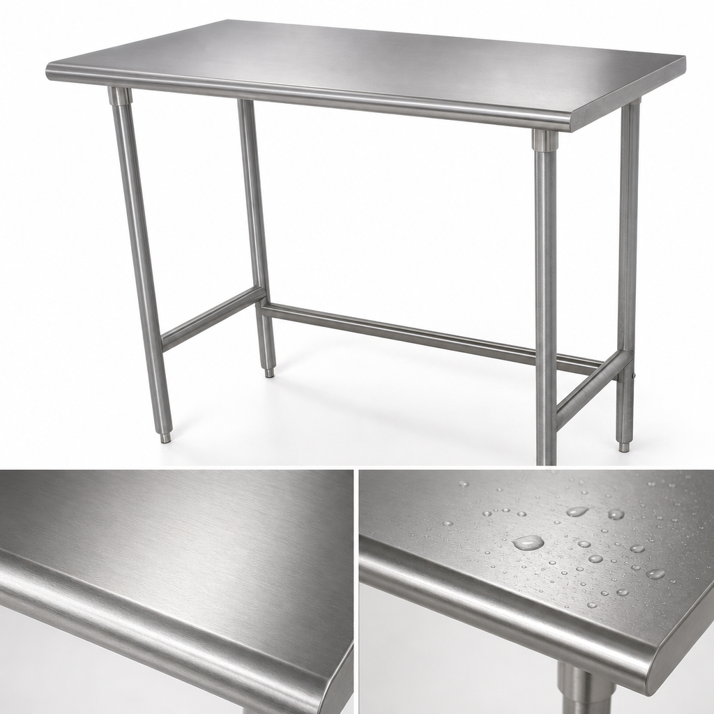 14-Gauge 304 Stainless Steel Top