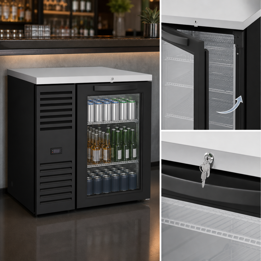 Locking Hinged Glass Door